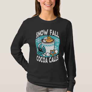 T-shirt Charme d'hiver et cacao chaud - Appels de cacao d'