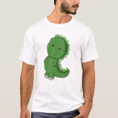 T-shirt Charme Dinosaure Émeraude (Devant)