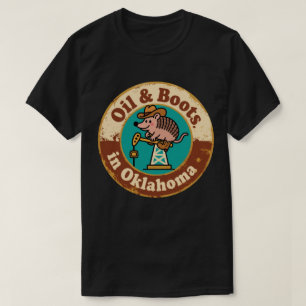 T-shirt Charme occidental excentrique _Tatou de cow-boy d'