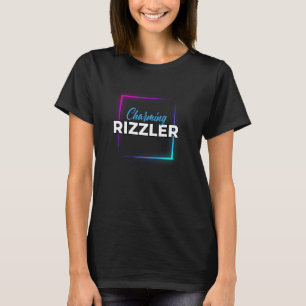 T-shirt Charme Rizzler Coloré Conception géométrique