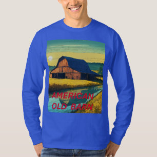 T-shirt Charme vintage Campagne - T-Sh à manches longues d