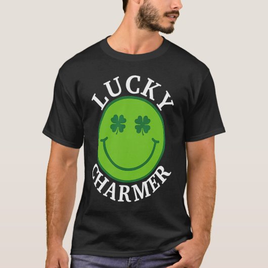 T-shirt CHARMER Happy Face St Patrick's Day Boys Gi (Devant)