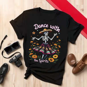 T-shirt Charming Day of the Dead Dance with Spirits