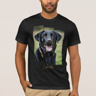 T-shirt Charming Labrador Retriever Portrait - Triptych Ar