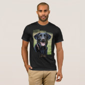 T-shirt Charming Labrador Retriever Portrait - Triptych Ar (Devant entier)