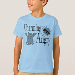 T-shirt Charming mais en colère petit chat diable drôle ci