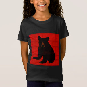 T-Shirt Charming Story Book Black Bear Cub