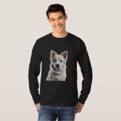 T-shirt Charming White Shepherd Puppy Portrait (Devant entier)