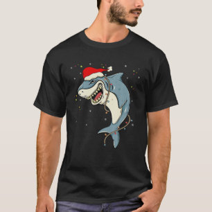 T-shirt Charny Shark Père Noël Hommes Femmes Pyjama pour e