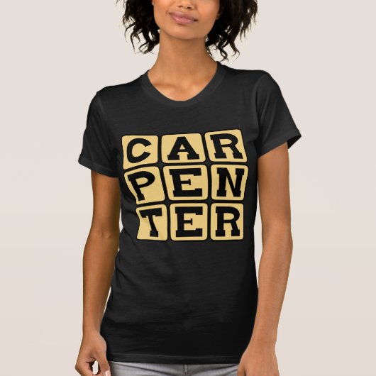 T-shirt Charpentier, Carrière de bâtiment (Devant)