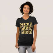 T-shirt Charpentier, Carrière de bâtiment (Devant entier)