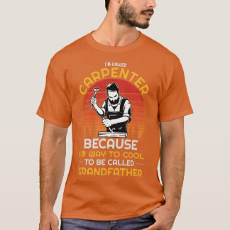 T-shirt charpentier grand-père cool