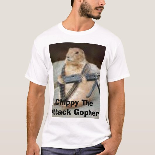 T-shirt Charpentier le Gopher d'attaque (Devant)