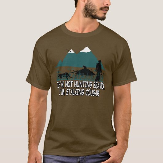 T-shirt Charriez le chasseur de puma (Devant)