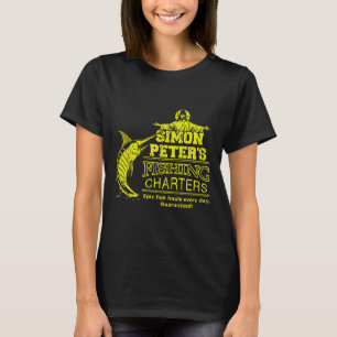T-shirt Charters de pêche de Simon-Pierre Jésus-Christ drô