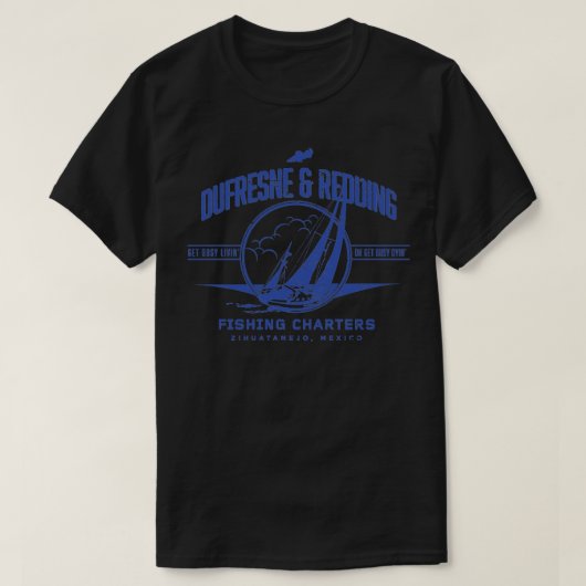 T-shirt Chartes de pêche Dufresne Redding (Design devant)