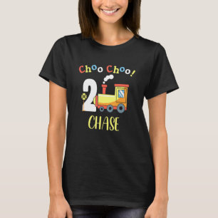T-shirt Chase Choo Choo Deux Train 2e Anniversaire à 2 ans
