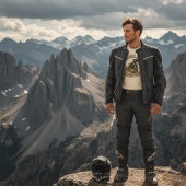 T-shirt Chase The Adventure | Retro Dual-Sport Motorcycle