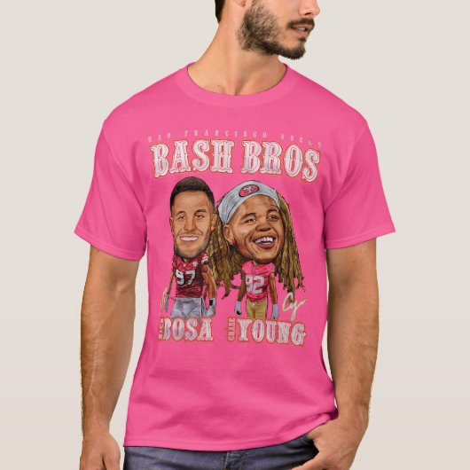 T-shirt Chase Young Nick Bosa San Francisco Bash Bros (Devant)