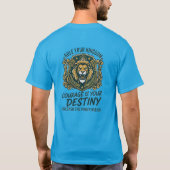 T-shirt Chase Your Dreams Lion Crest Courage Destiny (Dos)