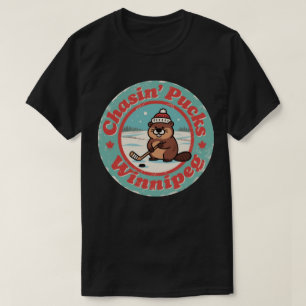 T-shirt Chasin' Pucks à Winnipeg Art