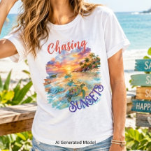Chasing Sunsets Graphic Tee | Style Été de Plage