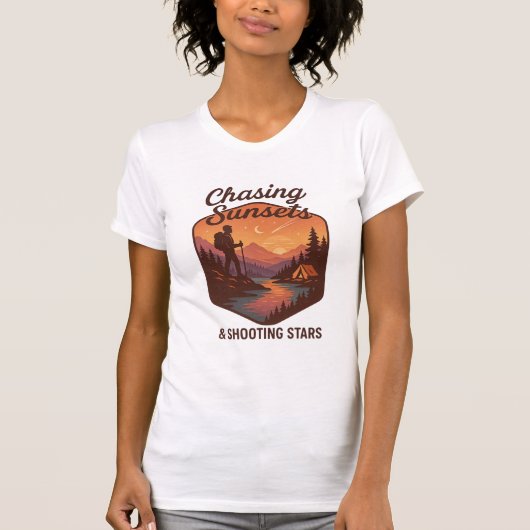 T-shirt Chasing Sunsets & Shooting Stars (Devant)