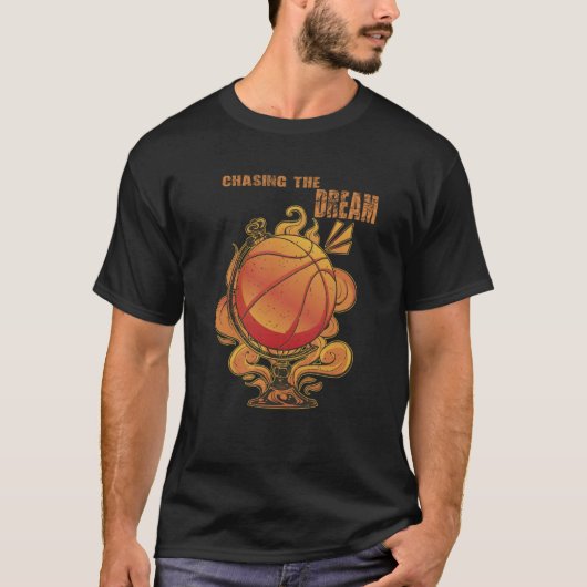 T-shirt Chasing The Dream Basketball Slam Dunk (Devant)