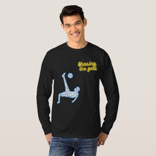 T-shirt Chasing the Goal | Motivational Sports Design for (Devant entier)