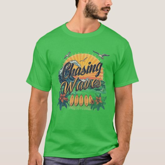 T-Shirt Chasing Waves (Devant)