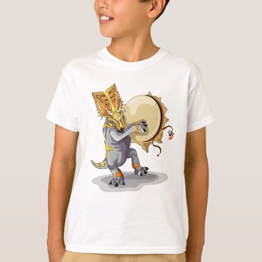 T-shirt Chasmosaurus Dansant Un Rituel De Shaman (Devant)