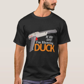 T-shirt Chasse à la canard Zapper gris - Chemise noire