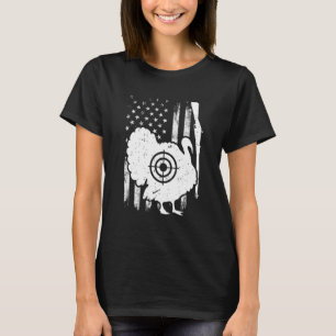 T-shirt Chasse à la dinde Drapeau américain patriotique Ch