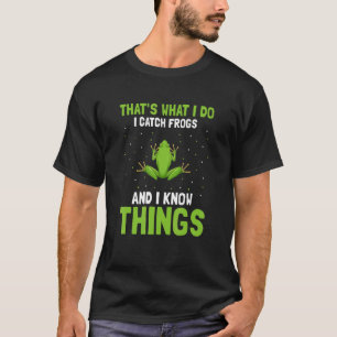 T-shirt Chasse à la grenouille pour chasseur de bullfrog e