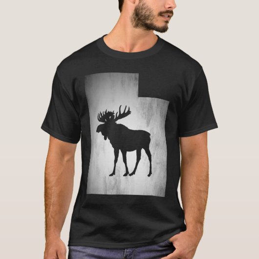 T-shirt Chasse à l'orignal d'Utah (Devant)
