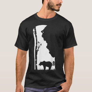 T-shirt Chasse à l'ours grizzli Brown - Delaware map Hunte