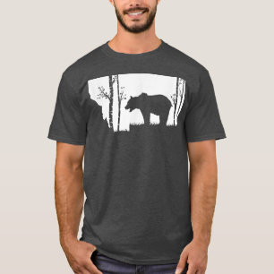 T-shirt Chasse à l'ours grizzli Brown - Montana map Hunter