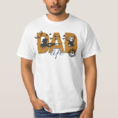 T-shirt Chasse à vie papa (Devant)