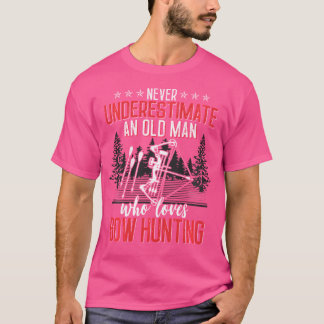 T-shirt Chasse Amusante Vieux Homme Pour Hommes Chasseurs