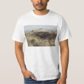 T-shirt Chasse au bison no 26 par CM Russell, Indiens Vint (Devant)