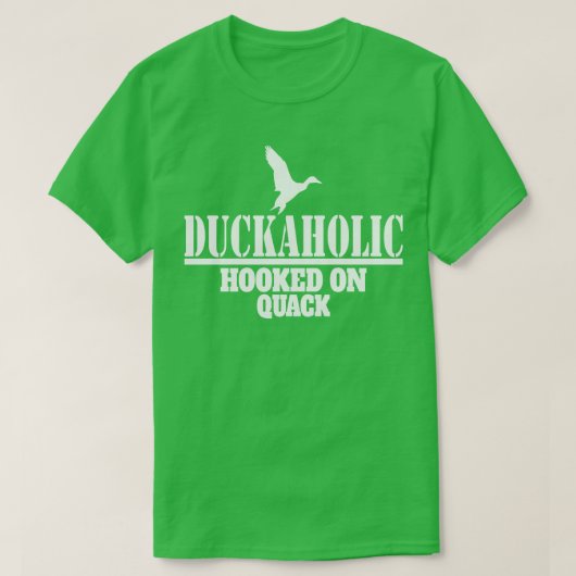T-shirt Chasse au canard à capuchon accroché à la queue (Design devant)