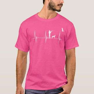 T-shirt Chasse au canard Battement de coeur Ekg Pulseline