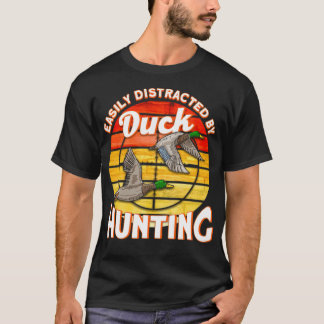 T-shirt Chasse au canard Chasseur Canard Cadeau Black labs