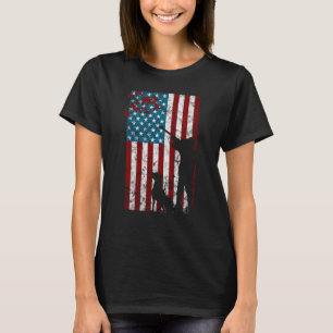 T-shirt Chasse Au Canard Perturbé Patriotique Américain Us