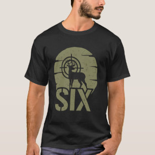 T-shirt Chasse au cerf 6ème anniversaire garçon fille 6 an