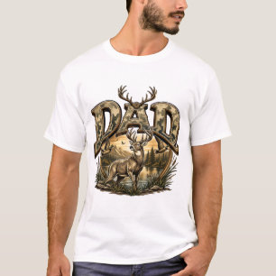 T-shirt Chasse au cerf et au canard Camo Papa