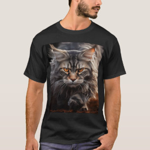 T-shirt Chasse au chat au coon du Maine