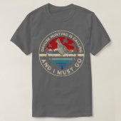 T-shirt Chasse au coq rouffé oiseau - Rétro appel téléphon (Design devant)