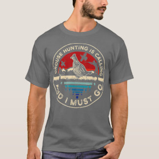 T-shirt Chasse au coq rouffé oiseau - Rétro appel téléphon