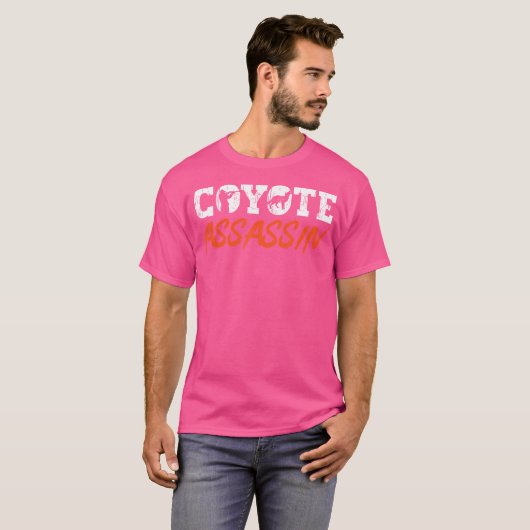 T-shirt Chasse au coyote Coyote Assassin Yote Hunter Coyot (Devant entier)